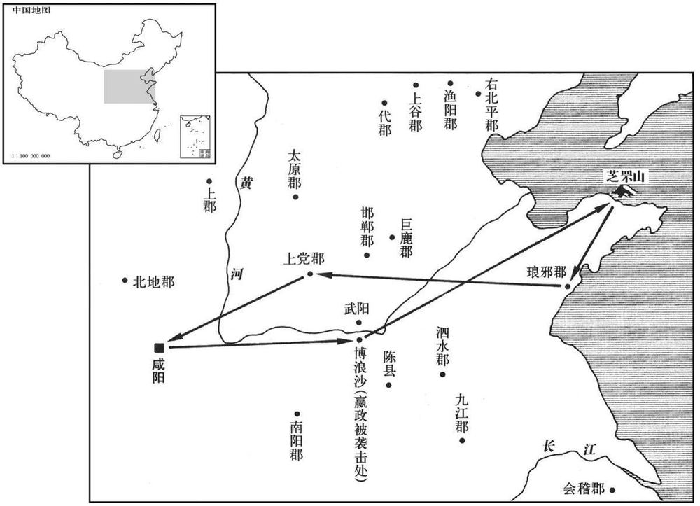 公元前三世纪·前二一八年嬴政乐游,张良派力士在博浪沙发动袭击