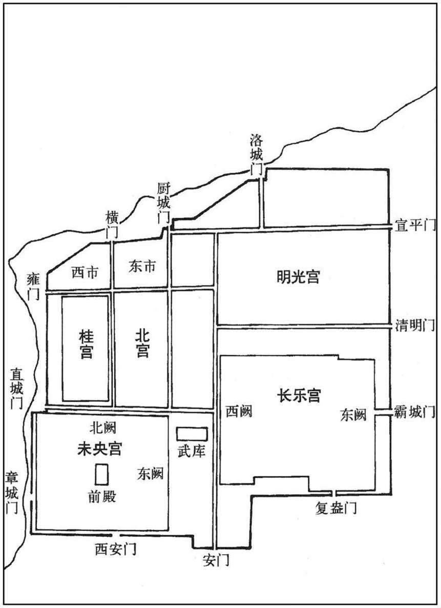 前一九〇年西汉王朝长安城