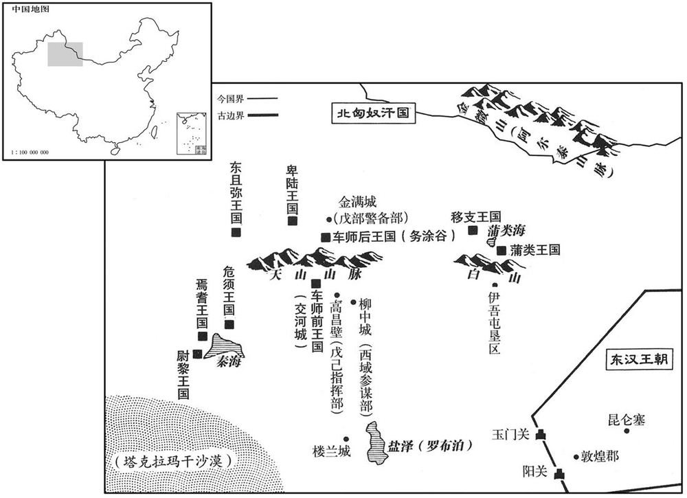 二世纪·一五三年车师、蒲类一带形势