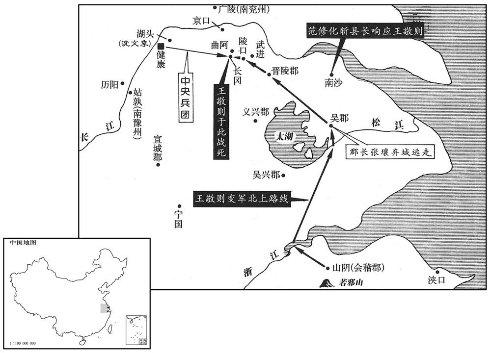 五世纪·四九八年四月至五月南齐王敬则叛变失败