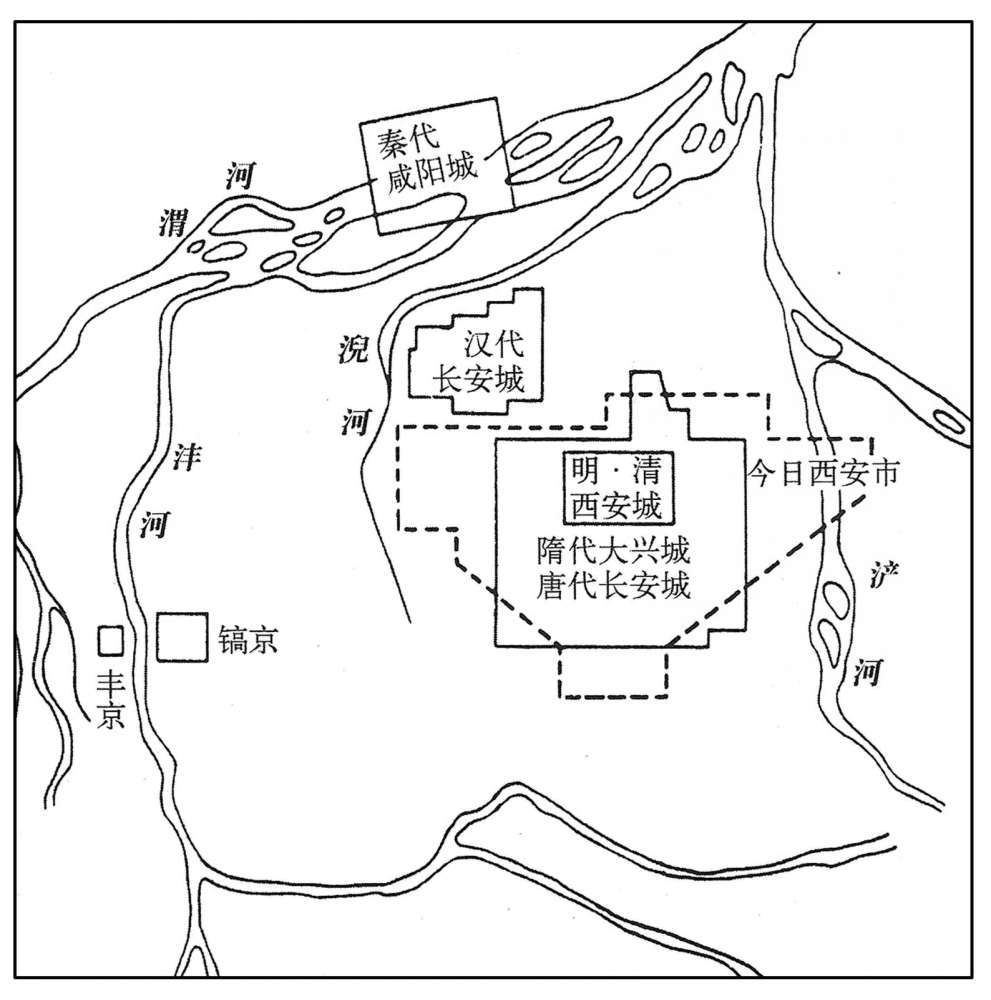 历代王朝长安城位置