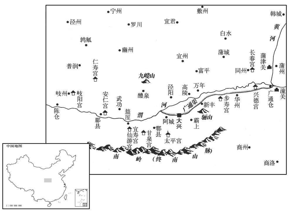 六世纪·五九五年隋王朝京畿一带