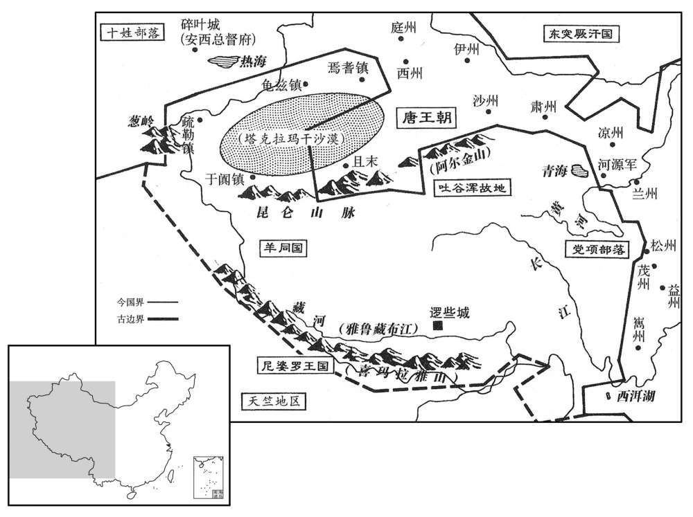 七世纪·六八〇年七月吐蕃王国疆域
