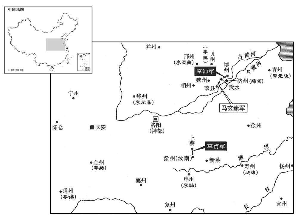 七世纪·六八八年八月至九月李冲、李贞兵变