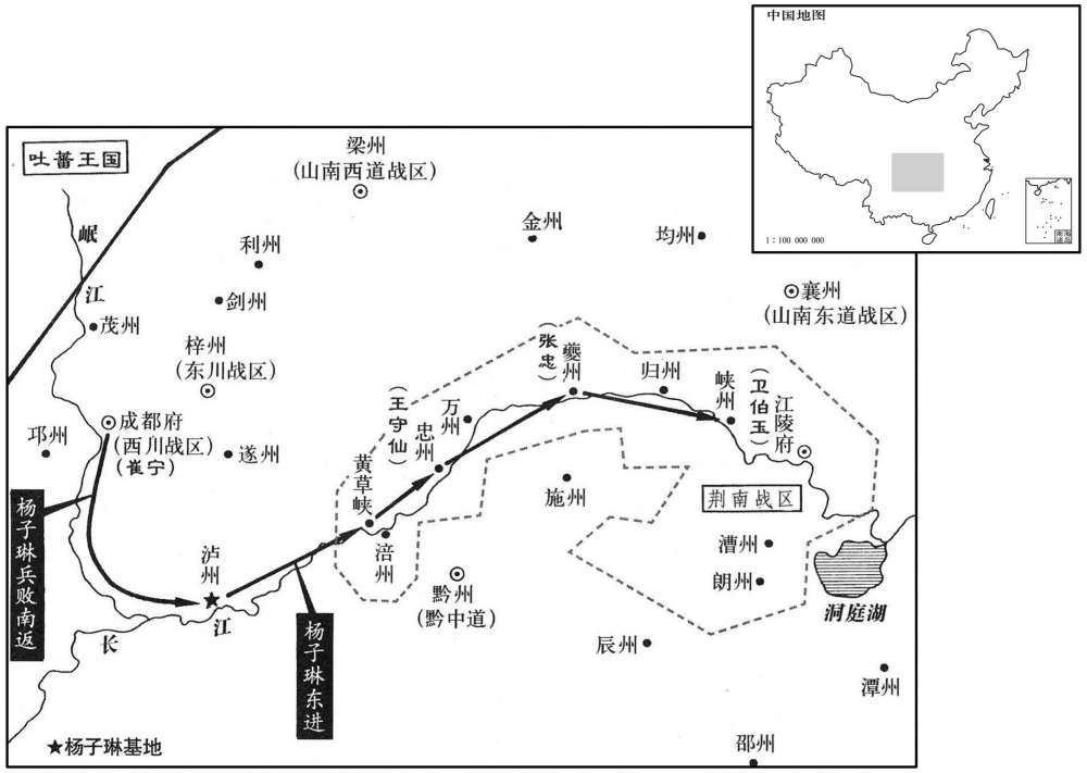八世纪·七六九年二月杨子琳入侵荆南战区