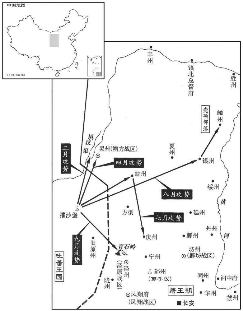 八世纪·七七八年四月至九月吐蕃五次入侵
