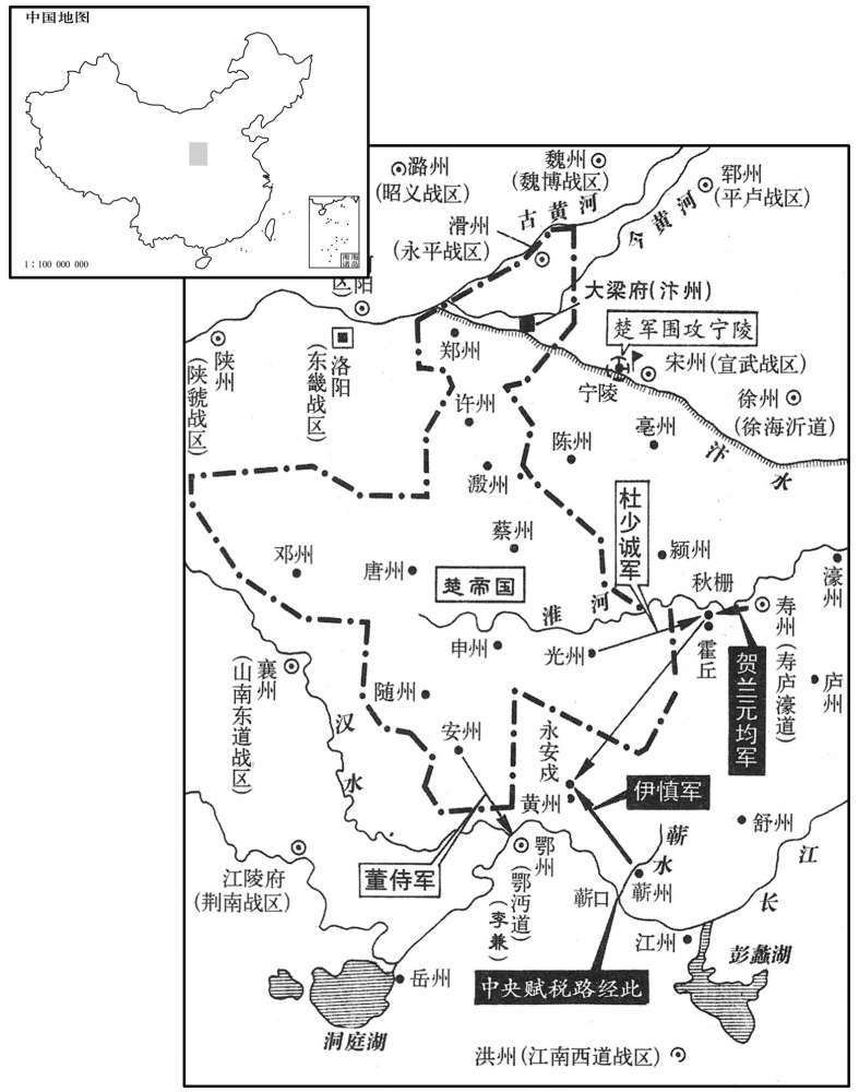 八世纪·七八四年正月楚帝国南下扩张失败